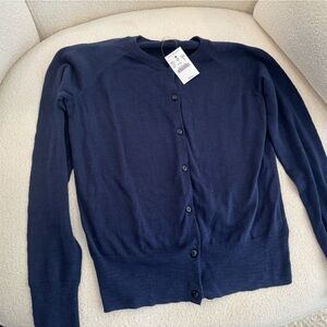 NWT JCrew crewcuts Girls Navy Cardigan size 14